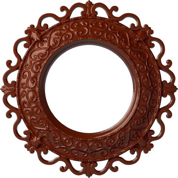 Ekena Millwork Orrington Ceiling Medallion (Fits Canopies up to 6 5/8"), 13 1/4"OD x 6 5/8"ID x 1 1/8"P, Firebrick CM13ORFIF - main